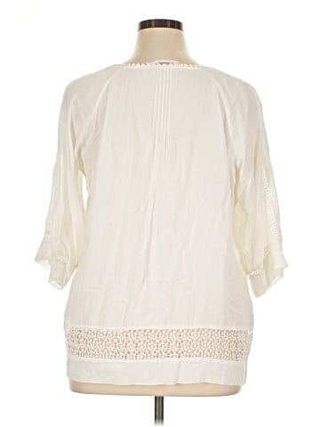 Solitaire 3/4 Sleeve Blouse (view 2)