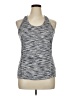 Reebok 100% Polyester Gray Active Tank Size XL - photo 1