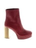 MICHAEL Michael Kors 100% Leather Burgundy Ankle Boots Size 8 - photo 1