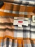 Levi's 100% Viscose Plaid Orange Long Sleeve Button-Down Shirt Size S - photo 7
