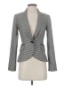 White House Black Market Houndstooth Gray Blazer Size 00 - photo 1
