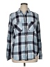 Maurices 100% Rayon Plaid Blue Long Sleeve Button-Down Shirt Size 16 (1) - photo 1