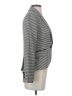 White House Black Market Houndstooth Gray Blazer Size 00 - photo 4