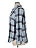 Maurices 100% Rayon Plaid Blue Long Sleeve Button-Down Shirt Size 16 (1) - photo 5