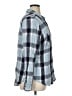 Maurices 100% Rayon Plaid Blue Long Sleeve Button-Down Shirt Size 16 (1) - photo 4