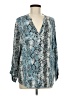 Soft Joie Blue Long Sleeve Blouse Size M - photo 1