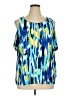 Ellen Tracy Blue Sleeveless Blouse Size 1X - photo 1