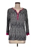 Notations Gray 3/4 Sleeve Top Size M - photo 1