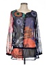 Desigual 100% Polyester Blue Long Sleeve Blouse Size L - photo 1