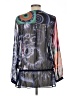 Desigual 100% Polyester Blue Long Sleeve Blouse Size L - photo 2