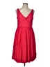 J.Crew Solid Red Casual Dress Size 12 - photo 1