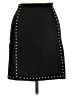 P.A.R.O.S.H. Solid Black Casual Skirt Size L - photo 1