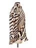 Vitamin A Animal Print Ivory Long Sleeve Blouse Size XS - photo 4