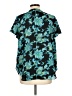Sami & JO 100% Polyester Teal Short Sleeve Blouse Size L - photo 2