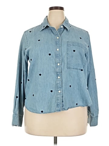 Free Assembly Long Sleeve Button-Down Shirt (view 1)