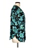 Sami & JO 100% Polyester Teal Short Sleeve Blouse Size L - photo 4
