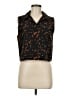 Theory Animal Print Brown Sleeveless Blouse Size M - photo 1