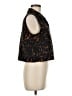 Theory Animal Print Brown Sleeveless Blouse Size M - photo 4