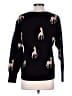 Catherine Malandrino Animal Print Black Pullover Sweater Size M - photo 2