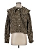 Mable Animal Print Brown Jacket Size S - photo 1