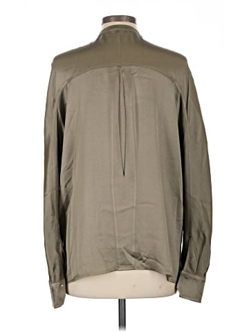 Vince. Long Sleeve Silk Top (view 2)