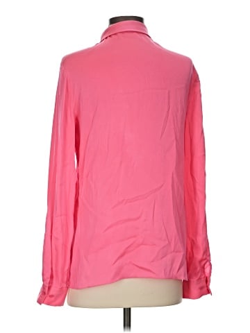 Elie Tahari Long Sleeve Silk Top (view 2)