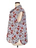 Bar III Floral Blue Sleeveless Button-Down Shirt Size 2X - photo 5
