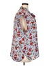 Bar III Floral Blue Sleeveless Button-Down Shirt Size 2X - photo 4