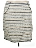 Tabitha Stripes Gray Casual Skirt Size 8 - photo 1