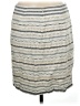 Tabitha Stripes Gray Casual Skirt Size 8 - photo 2