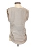 Madison Marcus 100% Silk Solid Gray Short Sleeve Top Size XS - photo 2