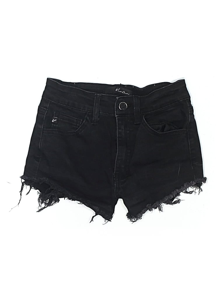 Pre-owned Kancan Jeans Denim Shorts In Black