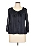 DressBarn 100% Polyester Black 3/4 Sleeve Blouse Size L - photo 1