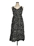 Kindred 100% Polyester Animal Print Black Cocktail Dress Size XL Petite - photo 1