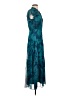 Taylor 100% Polyester Print Teal Cocktail Dress Size 2 - photo 4