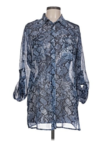 Lark Lane 3/4 Sleeve Button-Down Shirt (view 1)
