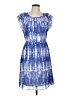 AB Studio 100% Polyester Tie-dye Blue Casual Dress Size 10 - photo 1
