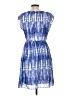 AB Studio 100% Polyester Tie-dye Blue Casual Dress Size 10 - photo 2