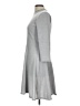 Decree Solid Gray Casual Dress Size L - photo 5