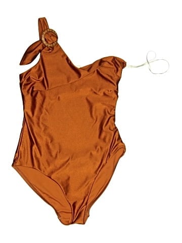 Zimmermann Estelle Buckle Shoulder One-Piece Swimsuit (view 1)