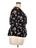 Xhilaration 100% Polyester Black 3/4 Sleeve Blouse Size XXL - photo 4