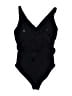 Pink Blush Solid Black One Piece Swimsuit Size L - photo 2