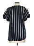 Daytrip 100% Polyester Stripes Black Short Sleeve Blouse Size L - photo 2