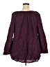 Ellos Burgundy Long Sleeve Blouse Size 18 - photo 2