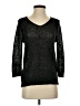 JLo by Jennifer Lopez Black 3/4 Sleeve Top Size S - photo 1