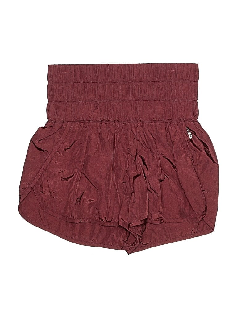 Pre-owned Fp Movement Shorts In Burgundy