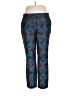 Lafayette 148 New York 100% Polyester Hearts Blue Active Pants Size 12 - photo 1