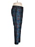Lafayette 148 New York 100% Polyester Hearts Blue Active Pants Size 12 - photo 4