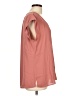 DR2 100% Polyester Pink Short Sleeve Blouse Size L - photo 4