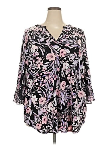 Kasper 3/4 Sleeve Blouse (view 1)